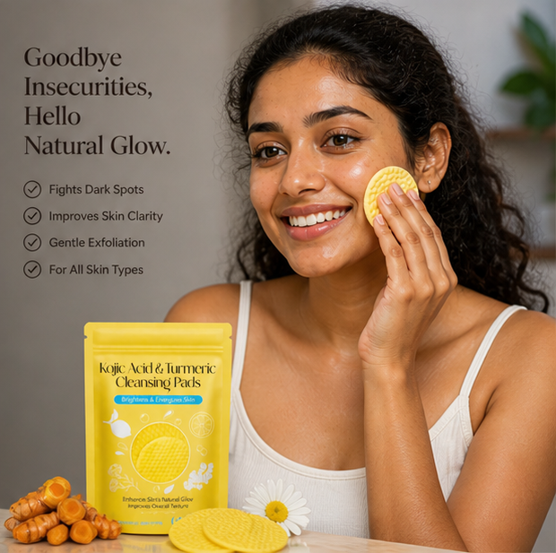 Kojic Acid Glow Cleansing Pads | Dark Spot Remover & Brightening Formula