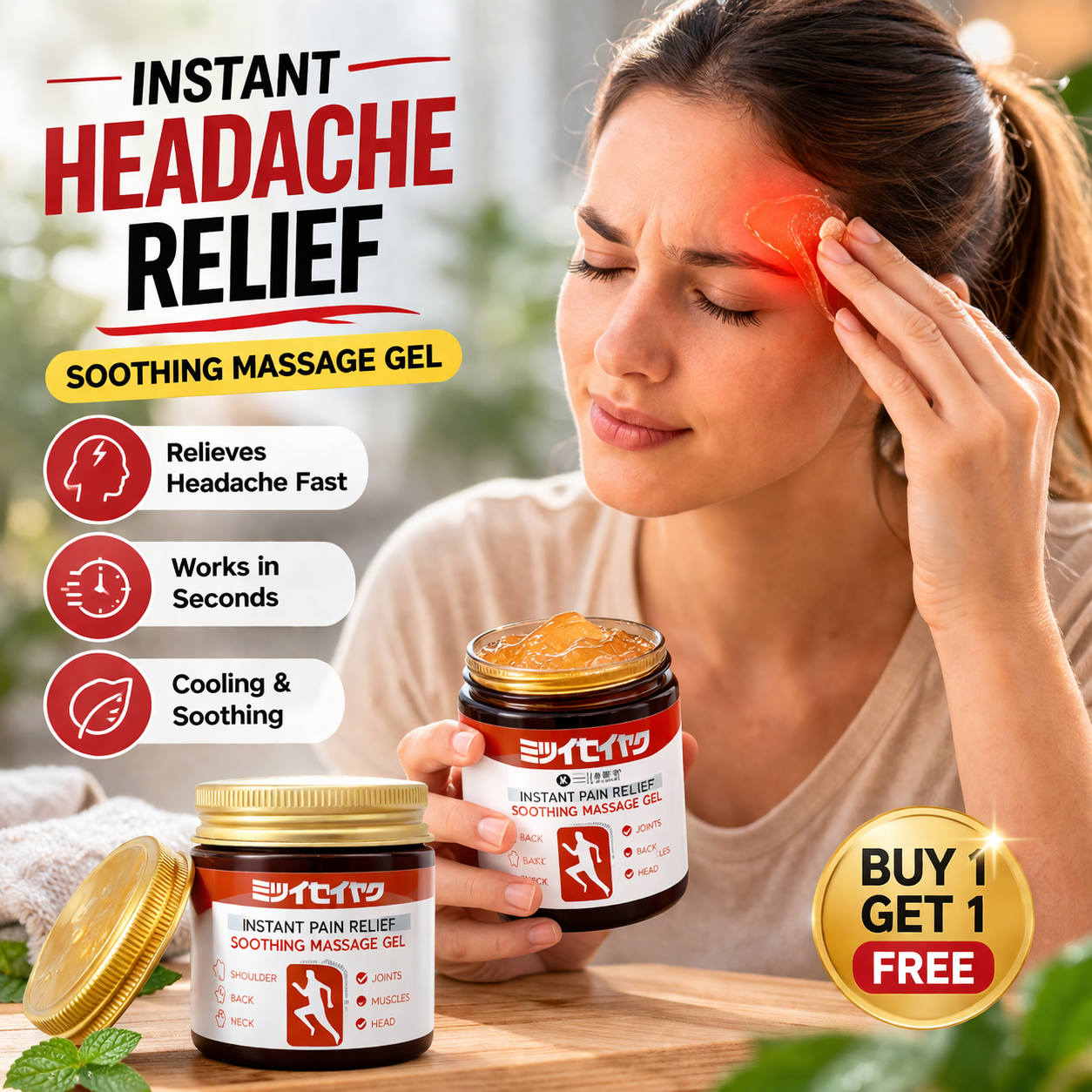 Instant Pain Relief Soothing Massage Gel