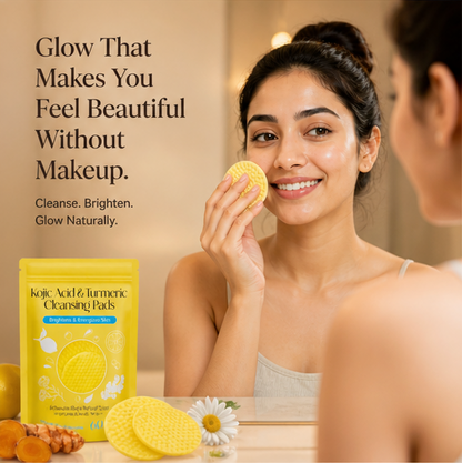 Kojic Acid Glow Cleansing Pads | Dark Spot Remover & Brightening Formula