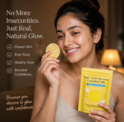 Kojic Acid Glow Cleansing Pads | Dark Spot Remover & Brightening Formula